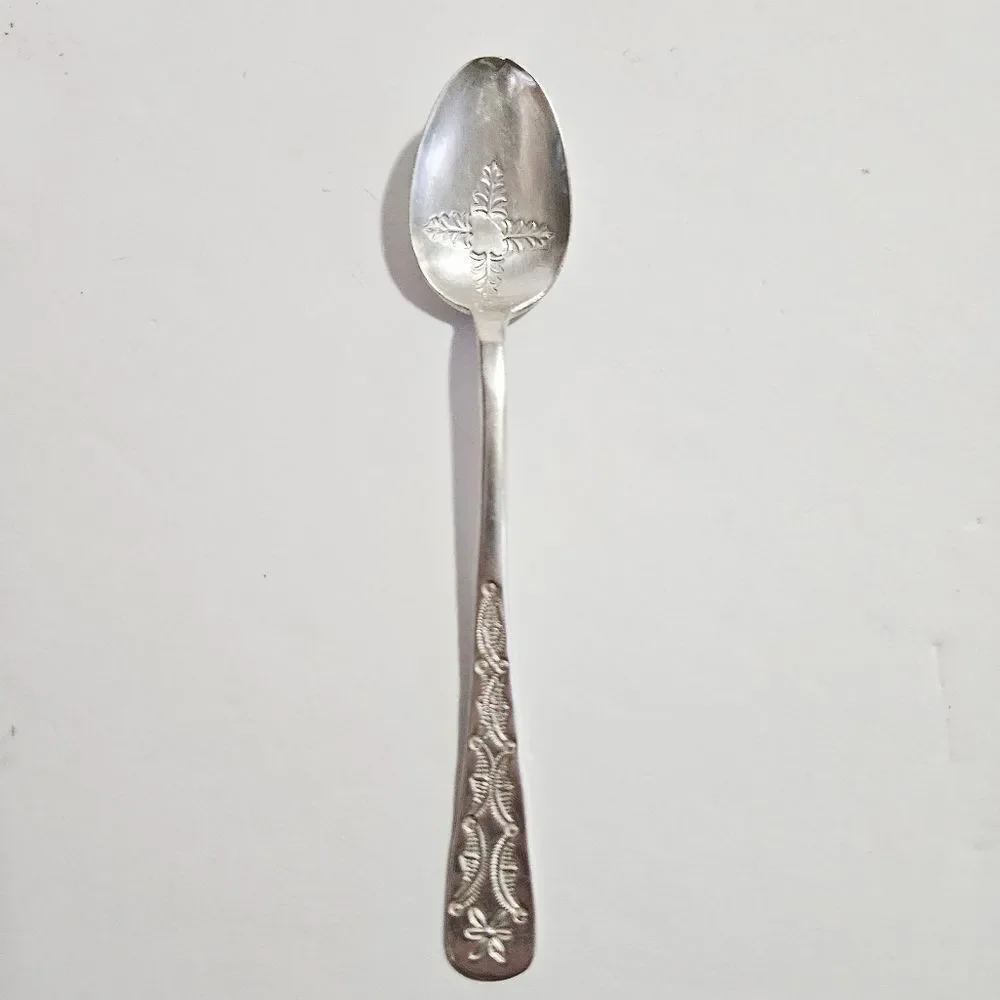 Vintage Sterling Silver Artesian Made Native American Crafted Decorative Spoon